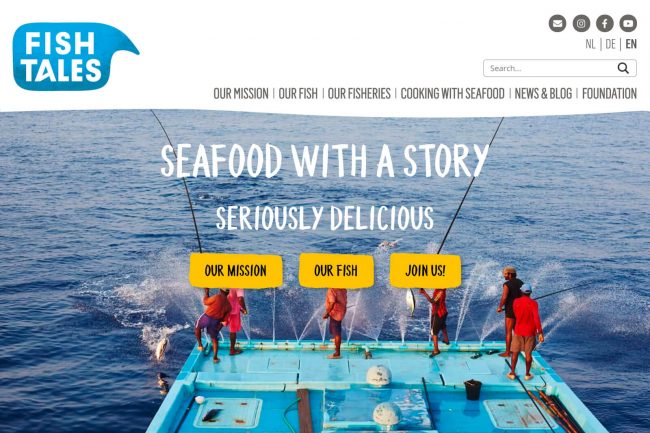 Fish Tales bouw website